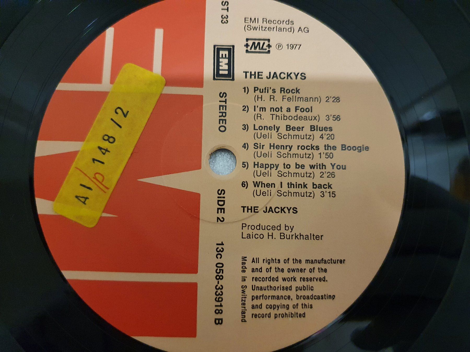 Dischi in vinile: The Jackys – Jacky's Rock – Usato da Uster venduto da Vinyl-Leidenschaft 5