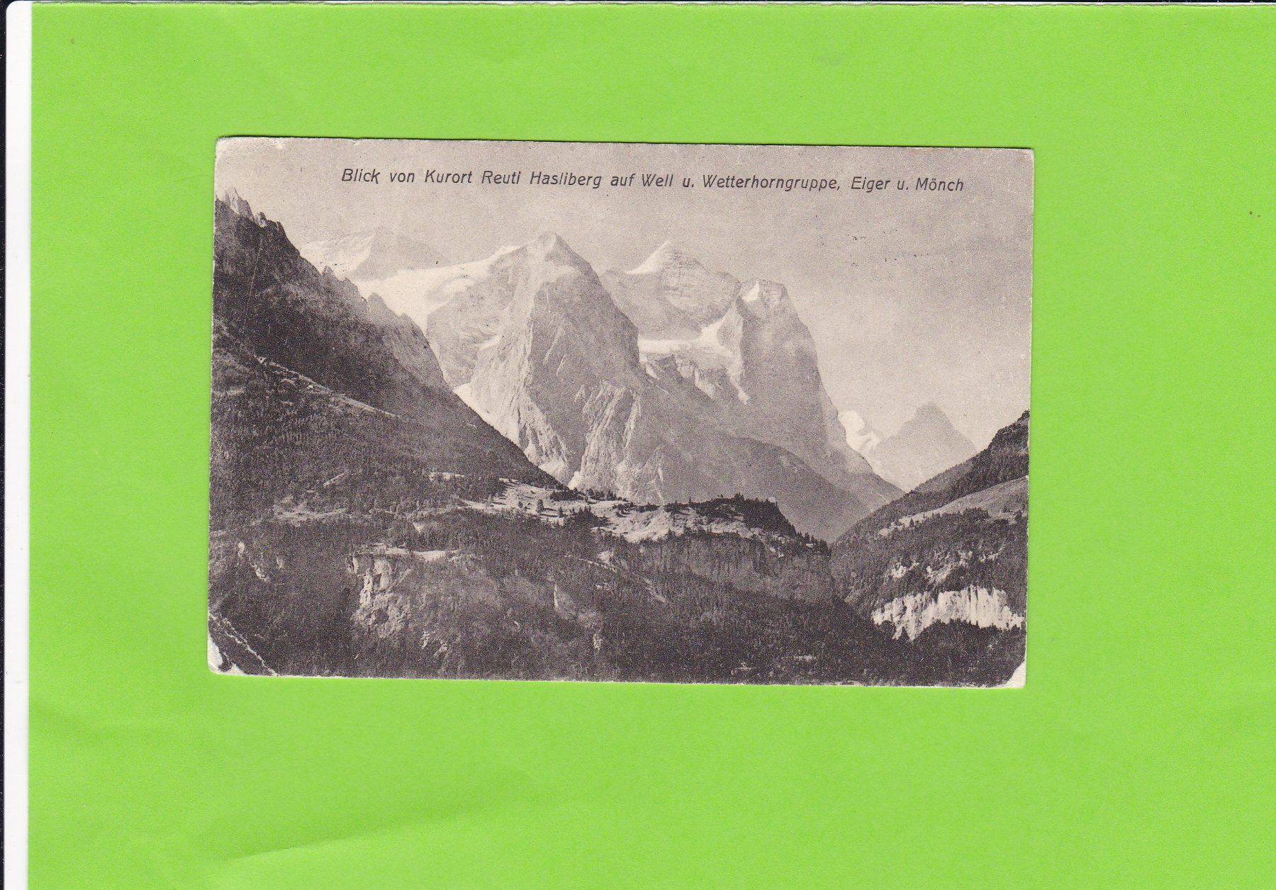 Cartoline postali: Blick vom Kurort Reuti Hasliberg  – Usato da St. Peterzell venduto da neckertal