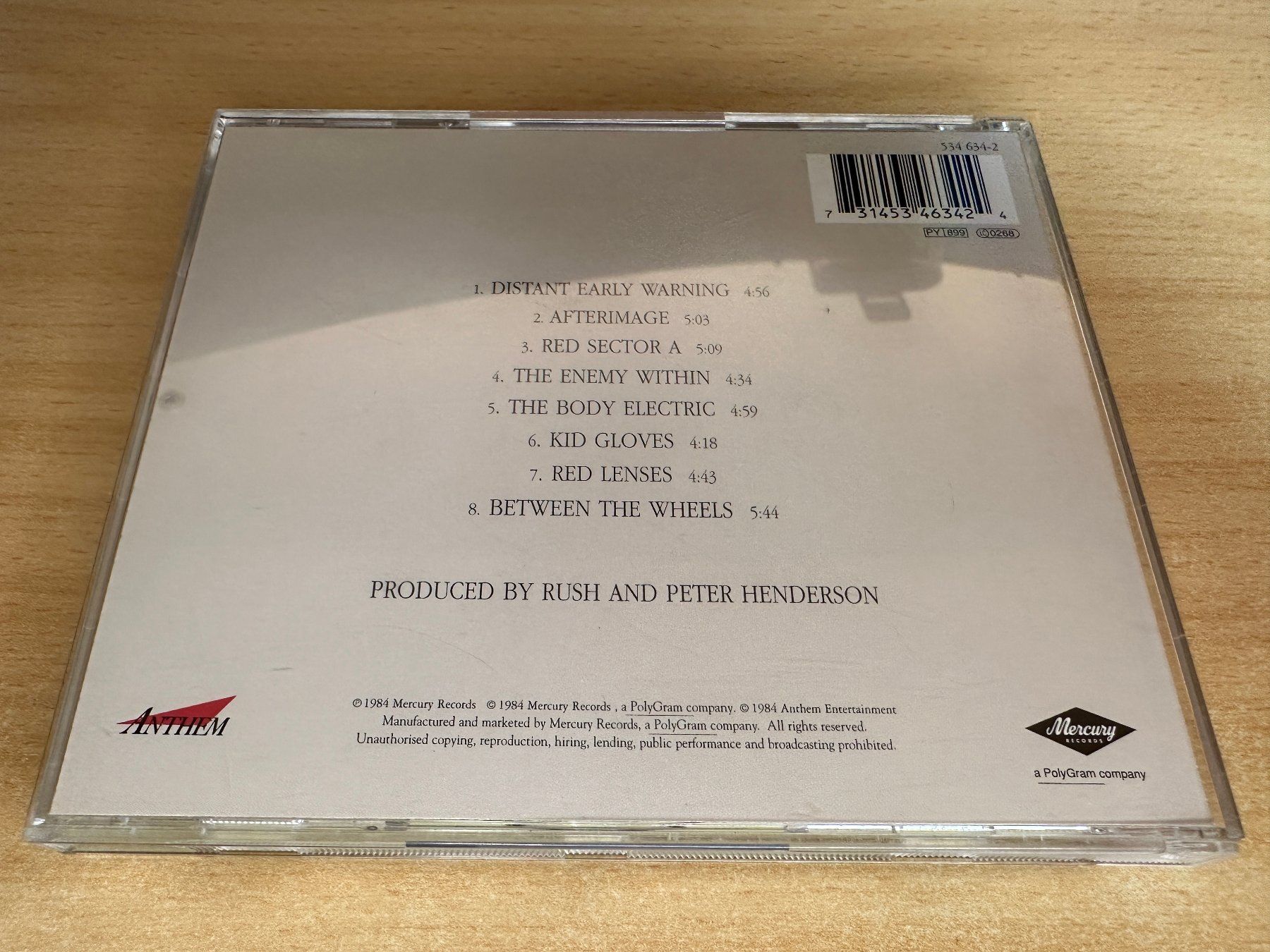CD: M1 Rush – Grace Under Pressure – Usato da Rikon im Tösstal venduto da Alpenmutz 1