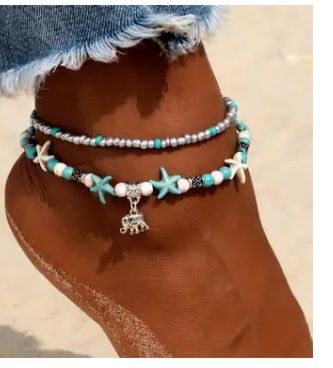 Ketten: Modeschmuck Fusskette mit Anhänger – Neu und originalverpackt aus Amriswil von used2use