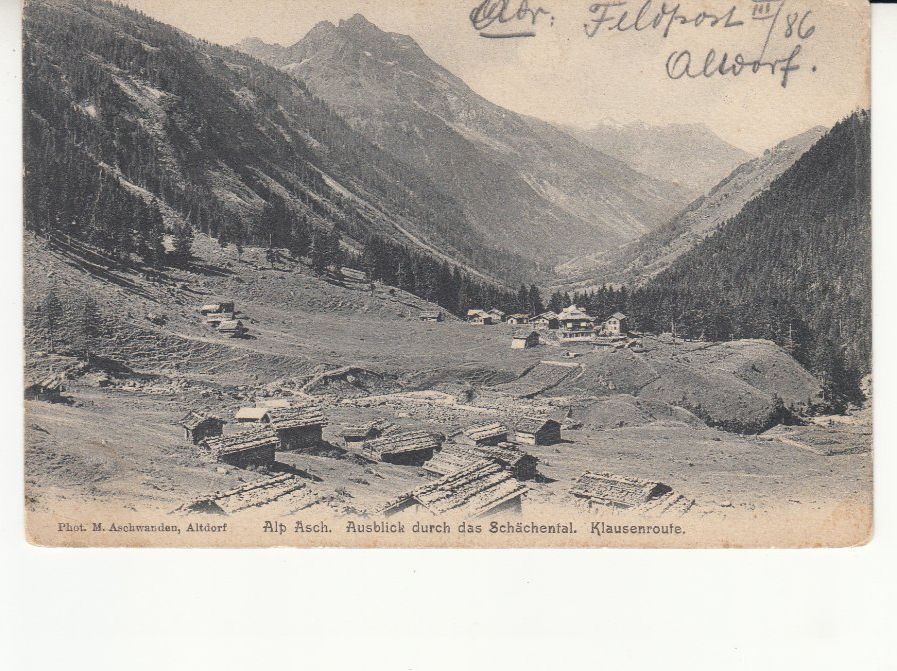 Cartoline postali: Alp Äsch ca. 1910, mit ST Bataillon 86 – Usato da Bürglen TG venduto da StampGraf