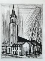Bernard Buffet, Originalradierung Neujahrsblatt 1970