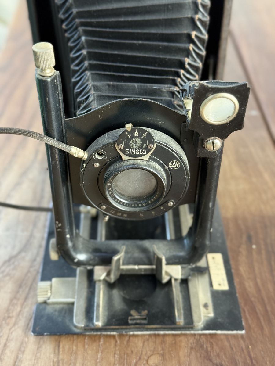 Appareil photo: Antique Folding Plate Camera with Singlo Shutter – D'occasion à Commugny par semamonfrinoli 4