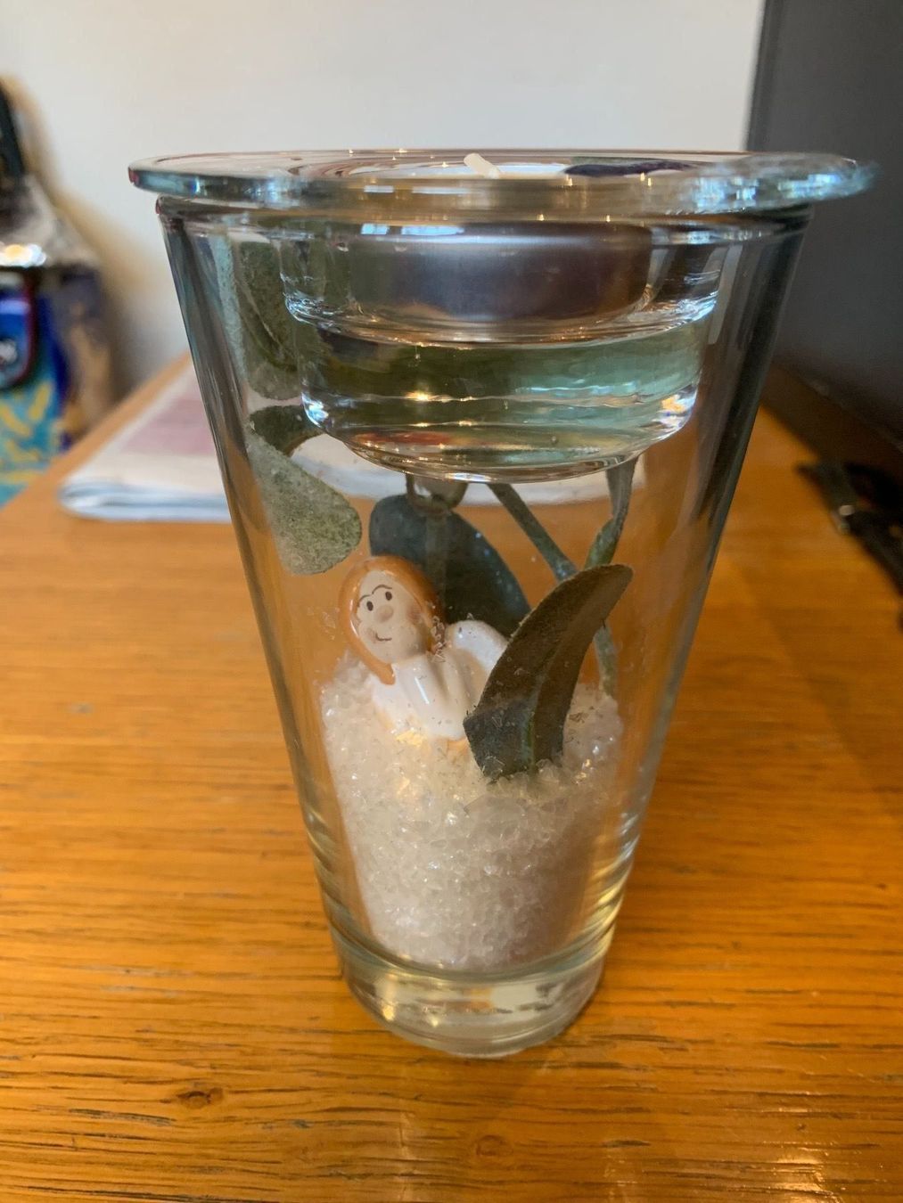 Gläser: Engel Schutzengel Glas Leonardo Kerze – Gebraucht aus Böttstein von MissJaguar