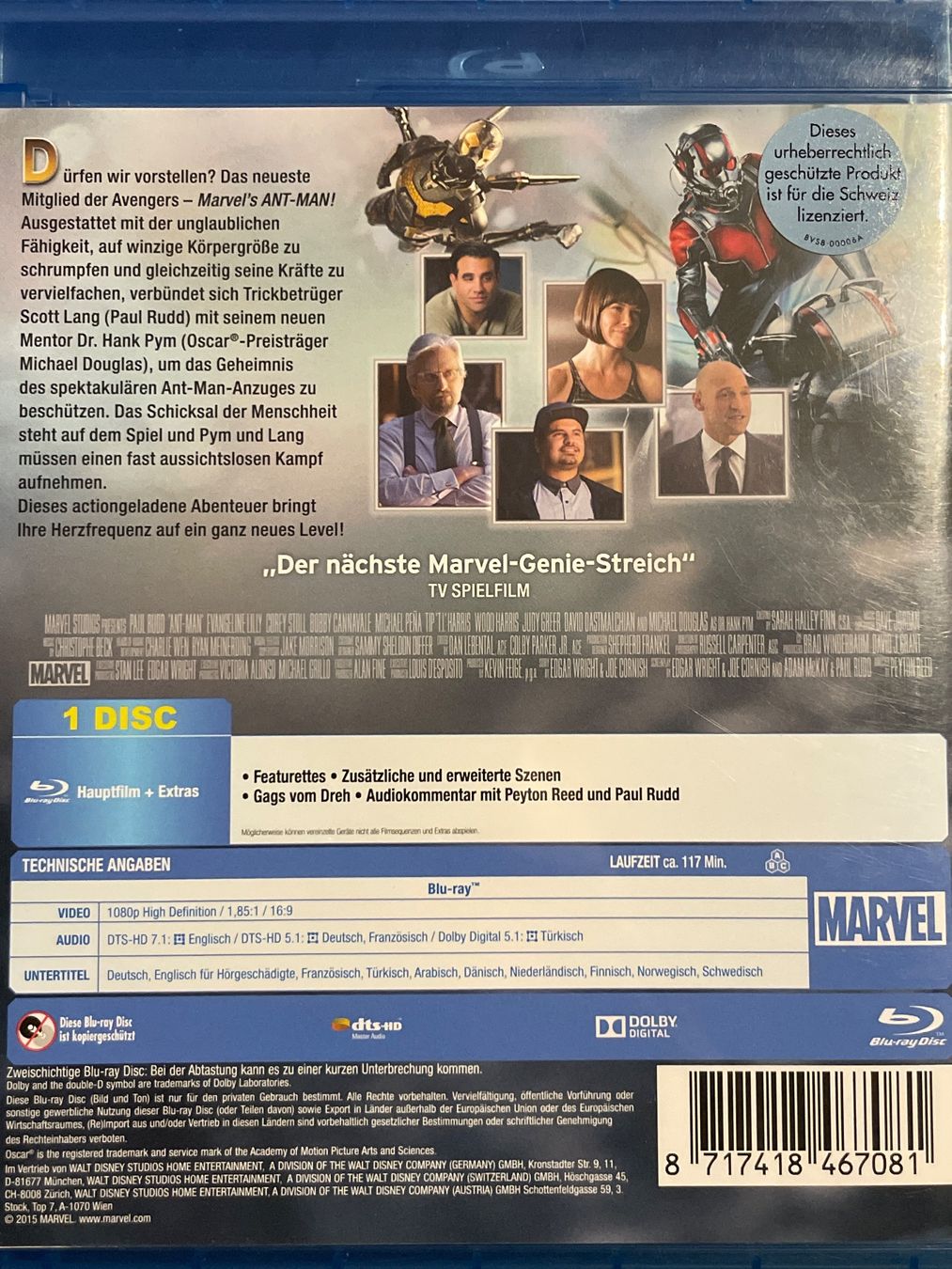 Tutti i DVDs: Ant-Man  (2015) – Nuovo (secondo la descrizione) da Waldenburg venduto da Gonzo8 1