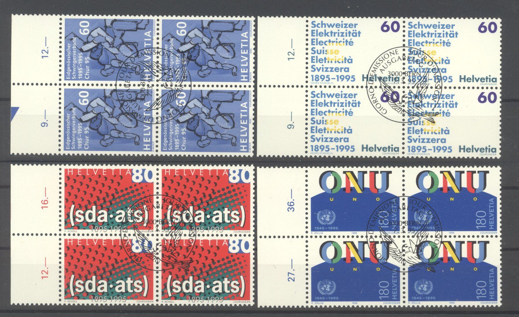 Tutti i francobolli: 1995, Sondermarken, ET – Usato da Willisau venduto da Vollstempel