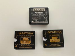 3 Batterien für Lumix / Panasonic