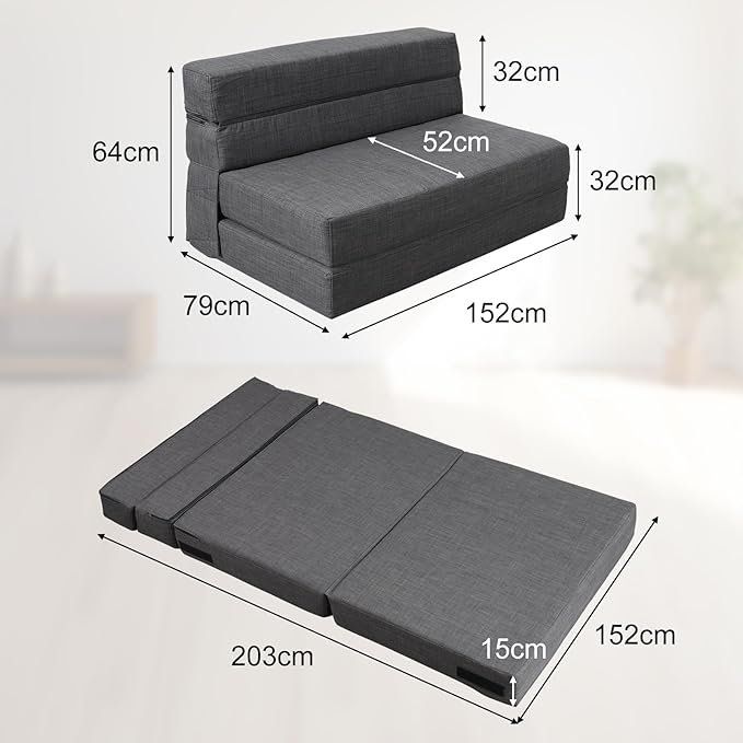 Sofas: Doppelte Schlafsofa Gästebett Klappbar Schlafsessel – Neuf avec emballage d'origine à Dörflingen par Nixhub 2