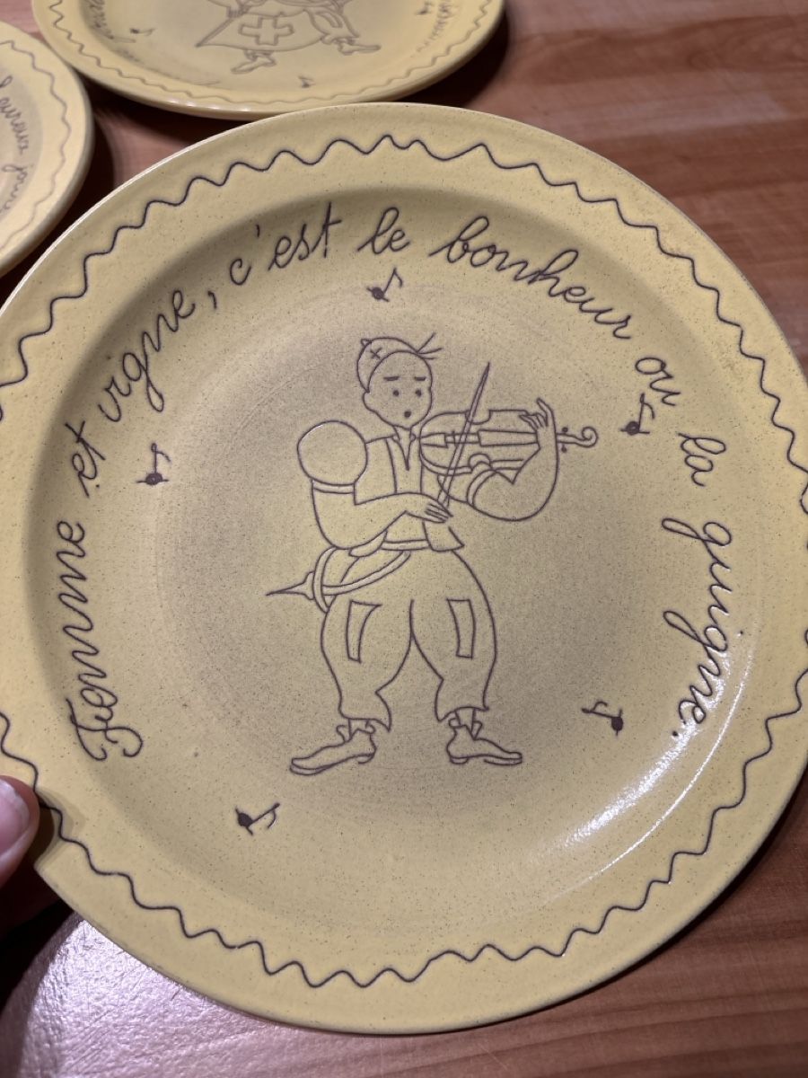 Teller: 5 Fondue Teller – Gebraucht aus Rümlang von resale35 3