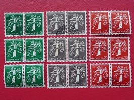 1939: Z25d-Z27f tadellos, signiert Kat: 600.-+ Rollenmarken!