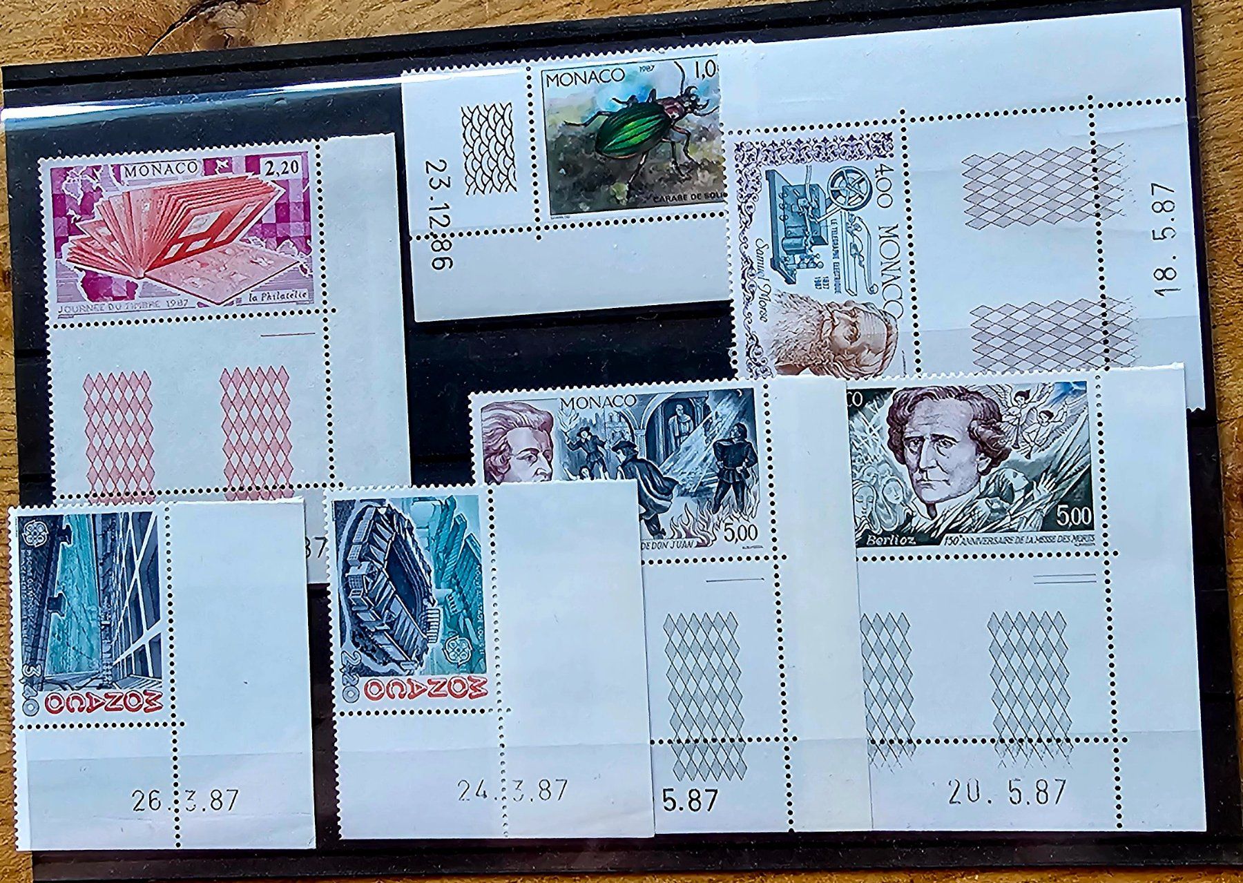 Alle Briefmarken: MONACO  coins datés neufs **, 1986-87 – Neu (gemäss Beschreibung) aus Les Valettes von Nuba1
