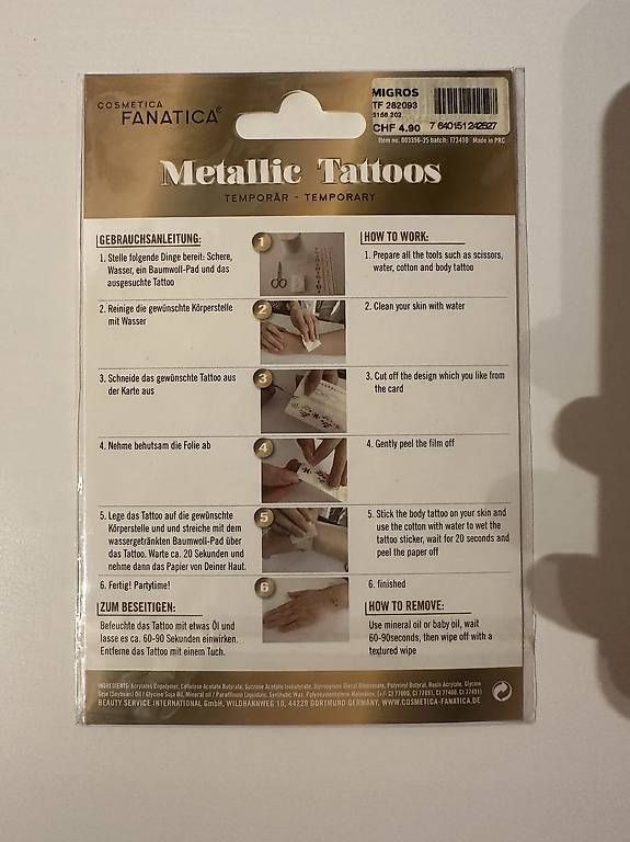Sticker: Metallic Tattoos zum Aufkleben – Usato da Stachen venduto da jneh 1