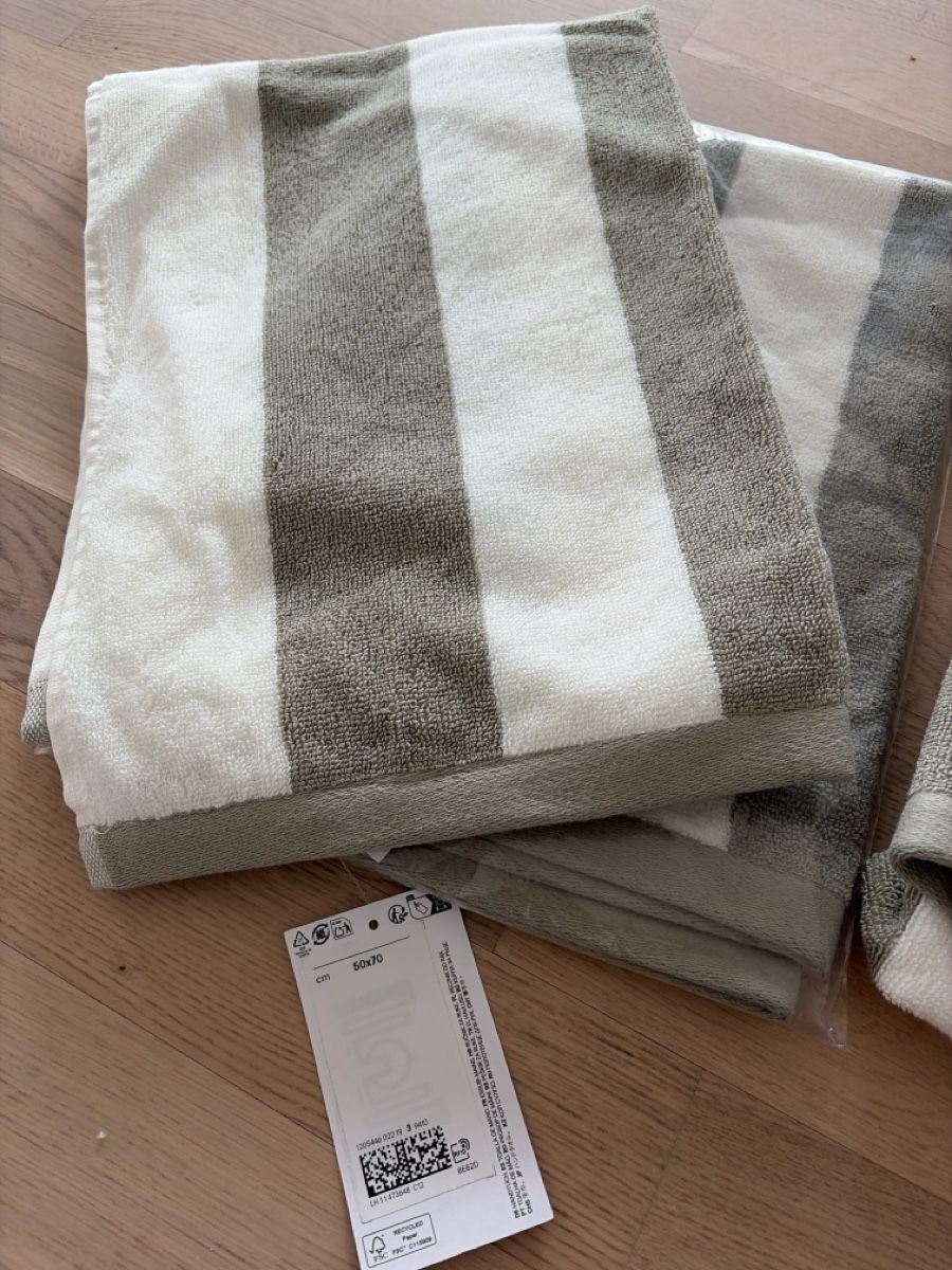 H&M Teli da bagno: Handtücher mit Streifen, neu – Nuovo e nell'imballaggio originale da Au ZH venduto da eac_gm25 1