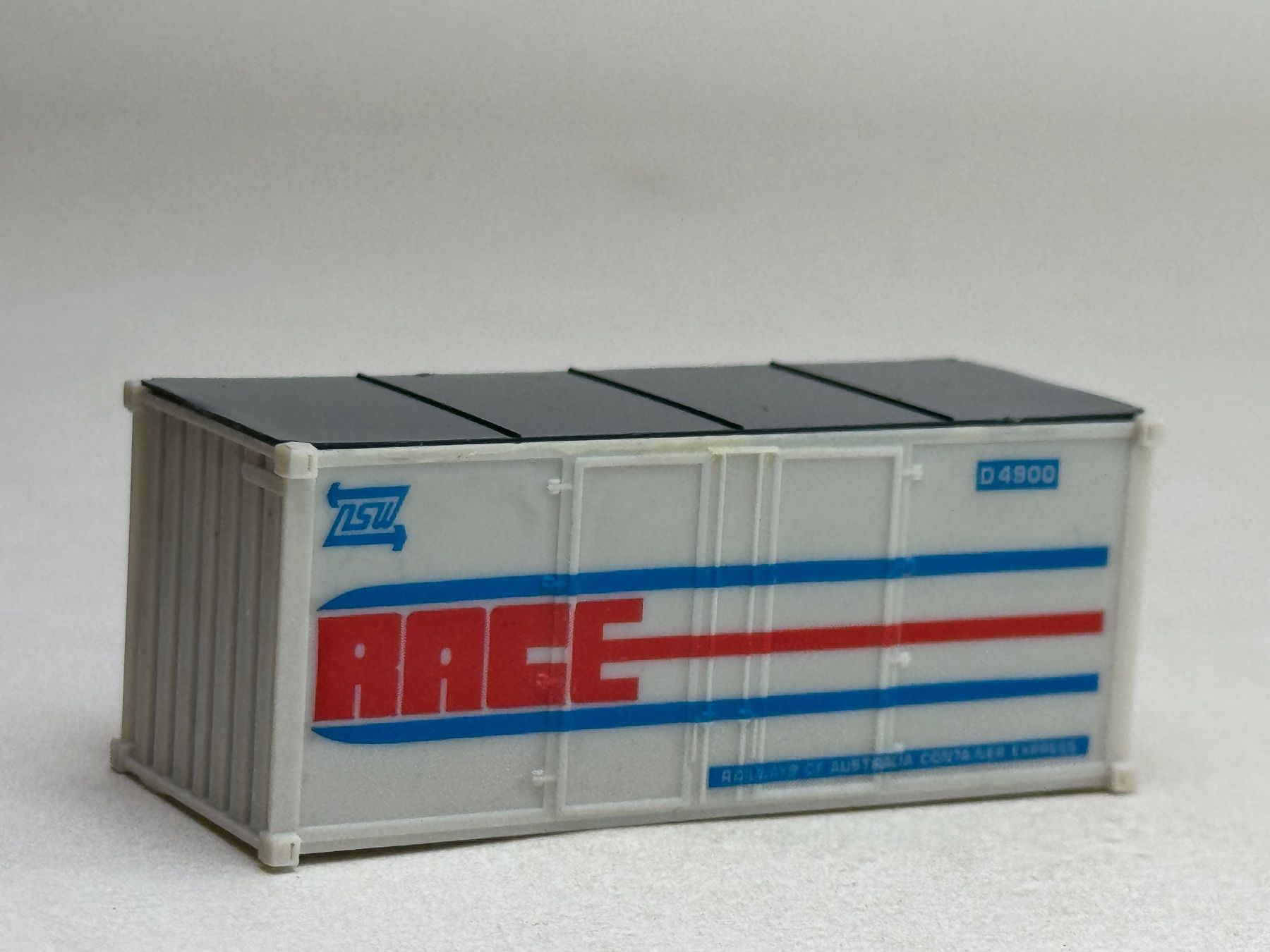 Modellini di ferrovie: EB- 20 Ft. Container RACE grau – Usato da Elm venduto da Wikmtz 1