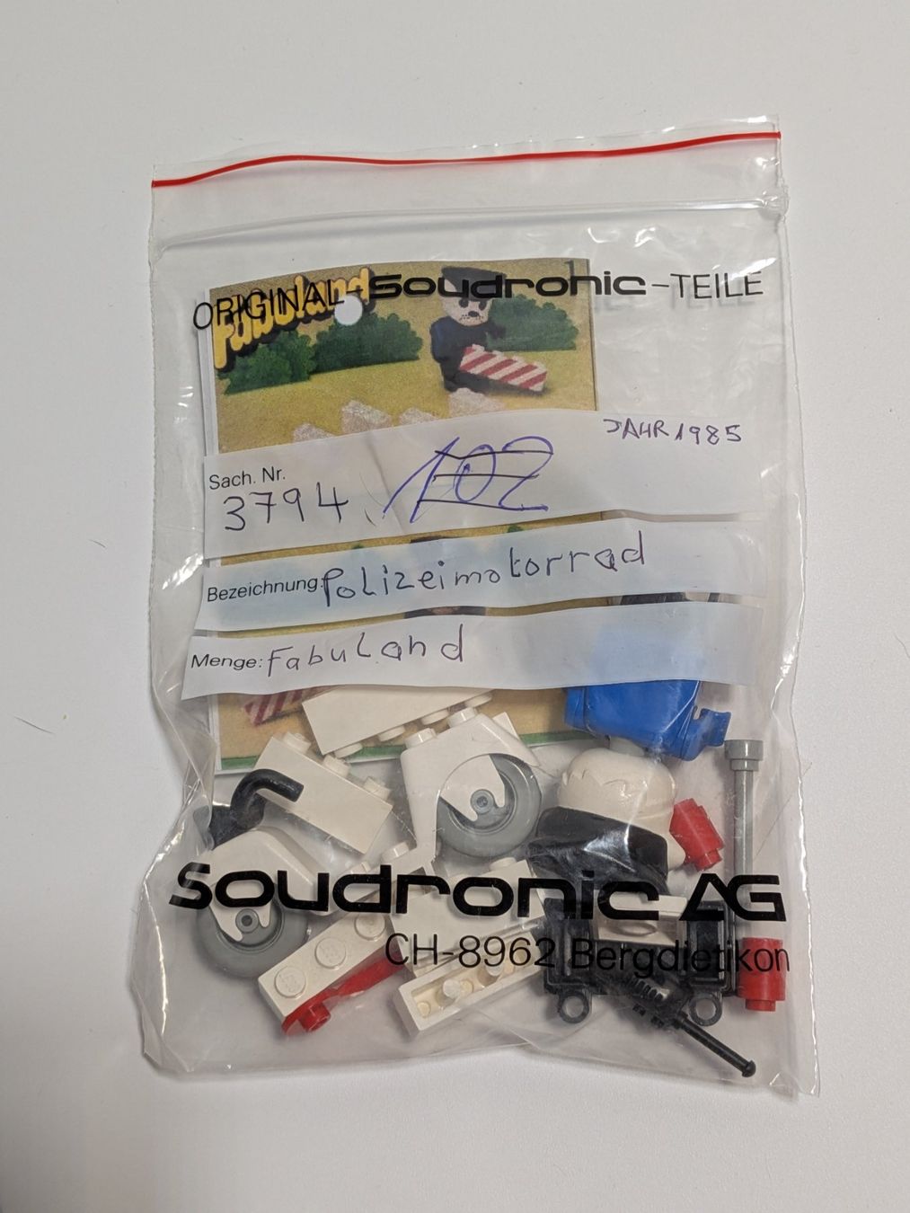 Lego Giocattoli: Lego 3794 Police Motorcycle – Usato da Künten venduto da Dfog 1