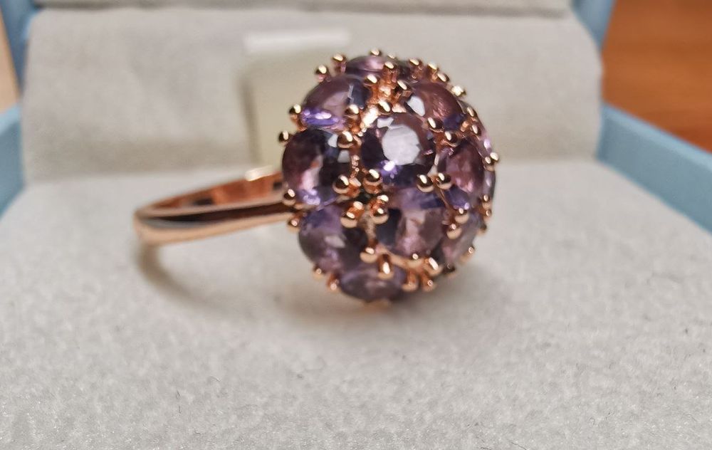 Couronne de montre Étanche canon court 55 filetage 0,90 - Plaqué Or rose [ NOS