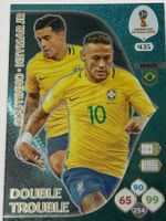 FIFA RUSSIA 2018 Adrenalyn XL 435 DOUBLE TROUBLE NEYMAR COUT