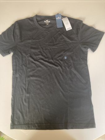 T-shirt Hollister noir, taille XS, neuf