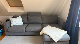 VIMLE 3er-Sofa mit Récamiere & Stauraum – guter Zustand