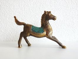 Messingfigur Pferd
