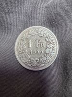1 Franken 1899  Münze guter Zustand