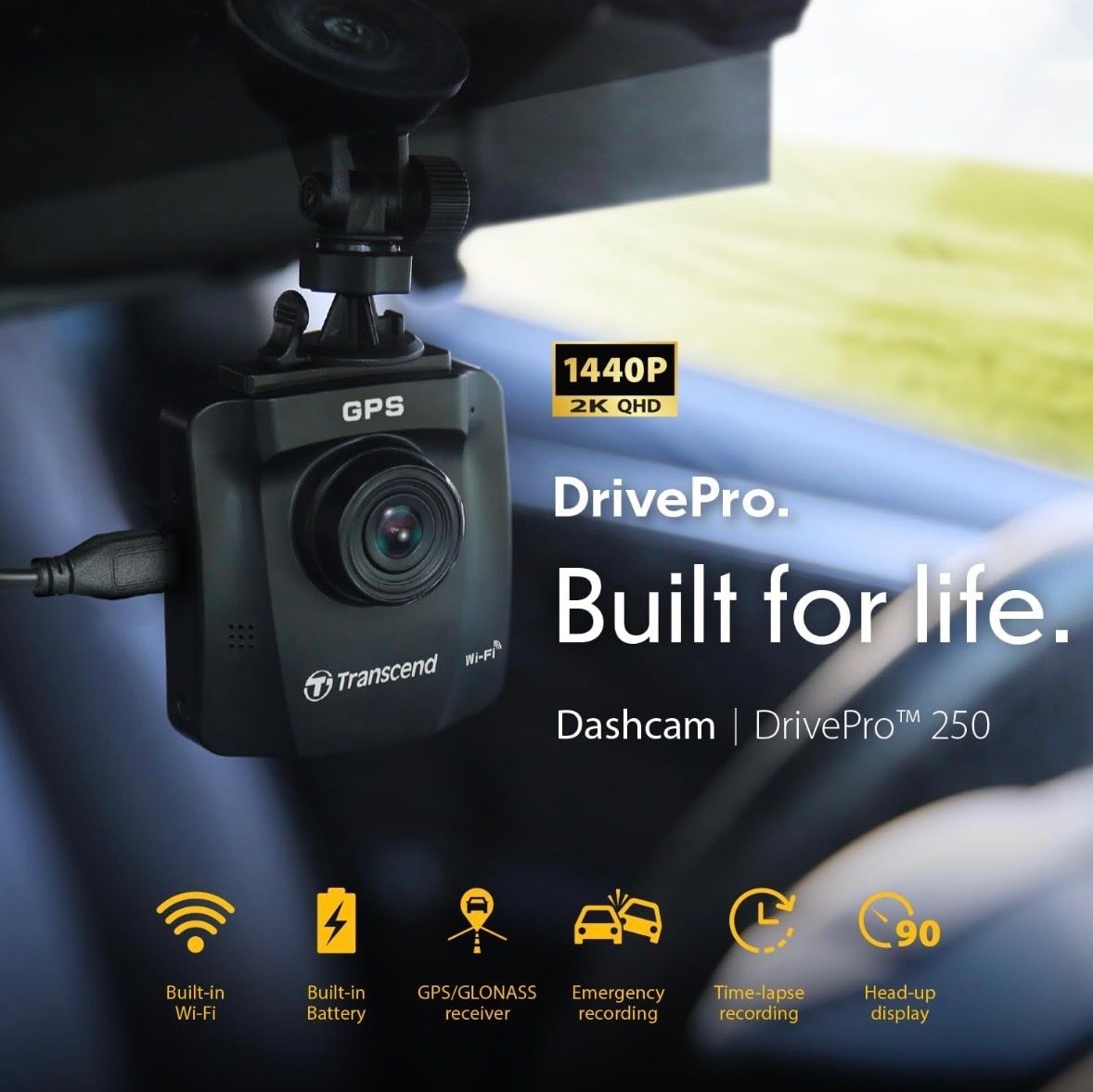 Action Cam: Auto Dashcam Transcend DrivePro 250 + 32GB Micro SD – D'occasion à Frutigen par Orbiter 7