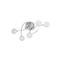 Leuchten Direkt 50183-17 Deckenleuchte, 5 x G4 / 20 W, chrom