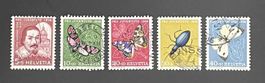 1956 PJ Insektenbilder ʘ J163 - J167