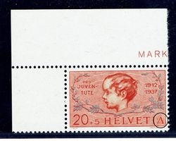 Pro Ju J83 variété 3.01 - Retouche du A de HELVETIA