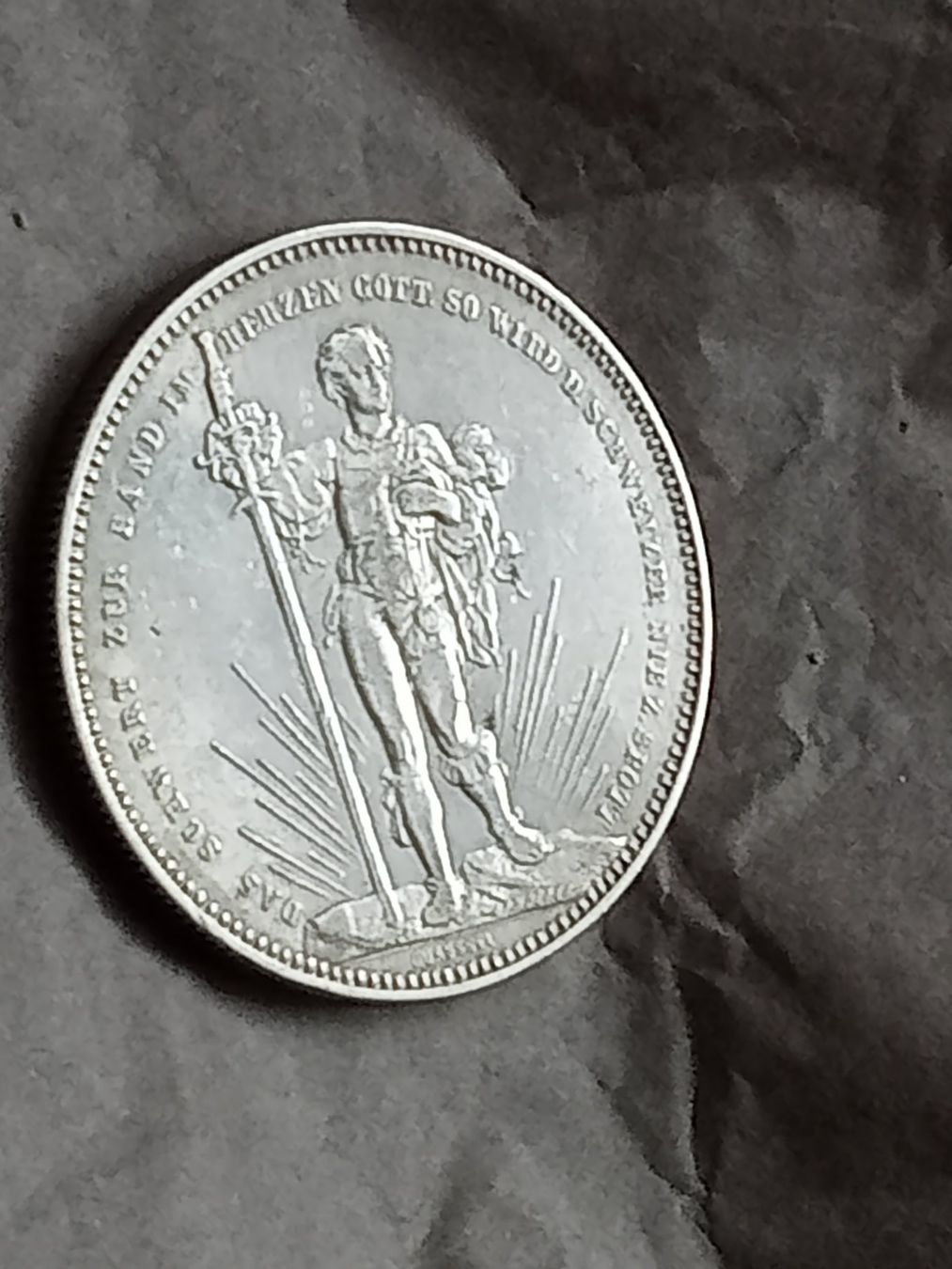 Alle Münzen: 5 Fr. 1879 Schützentaler Basel – Gebraucht aus Alpnach Dorf von ake-7x7v 3