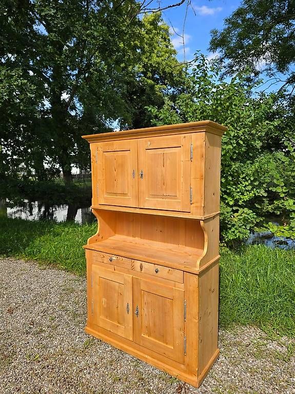 Credenze: Antikes Küchenbuffet / Vitrine / Bauernbuffet aus Tanne – Usato da Bern venduto da Sandroid17 1