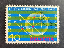 1971 50 Jahre Radio Schweiz 40 C. ET (ZNr 504)
