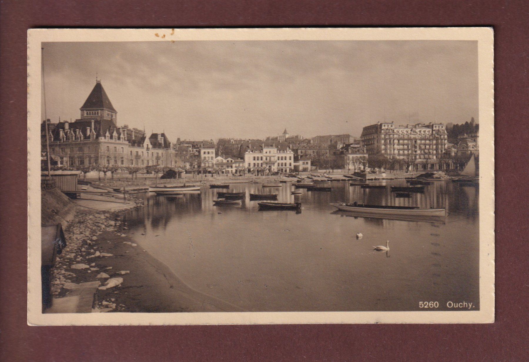 Ansichtskarten: LAUSANNE - Ouchy - 1913 – Gebraucht aus Pully von nicecards