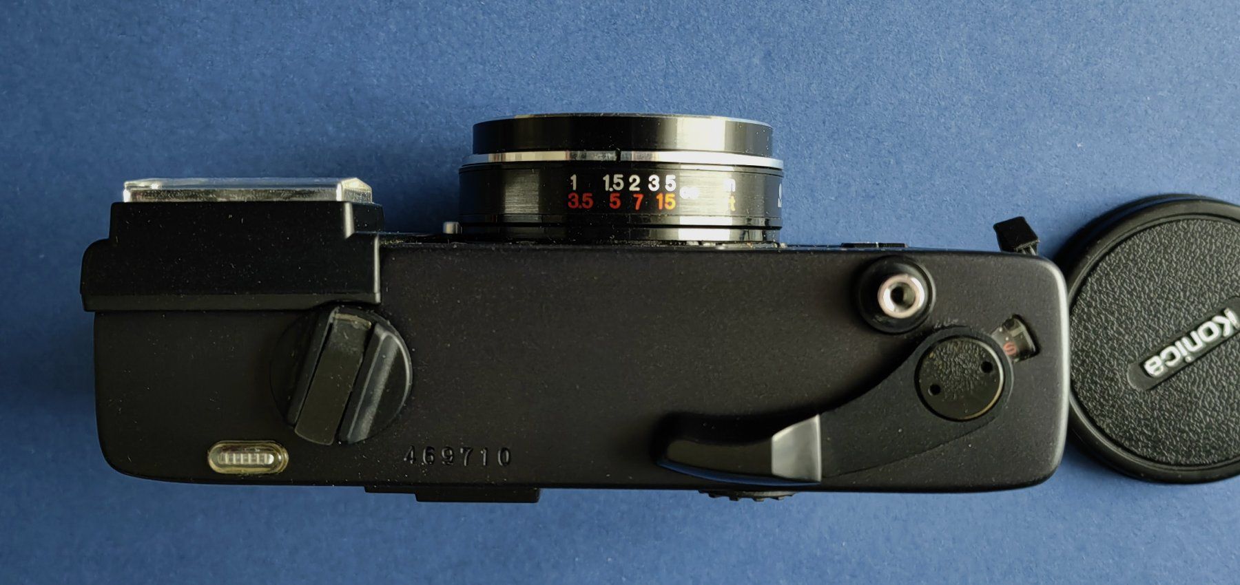 Konica Fotocamera: Konica C35 EF mit 38mm F 2.8 – Usato da Weiningen ZH venduto da Schmacki 2