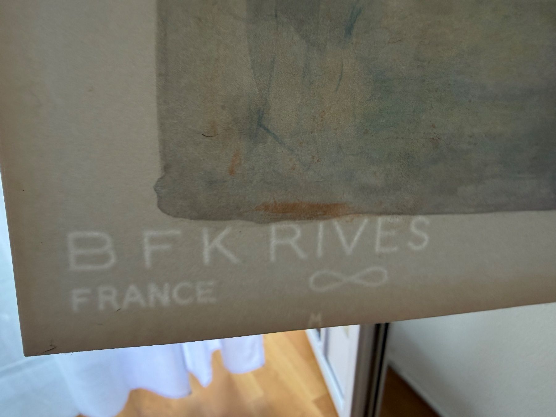 Poster & Bilder: Hahn mit Kirche auf BFK Rives Kunstdruckpapier – Gebraucht aus Ossingen von kimpossibel
