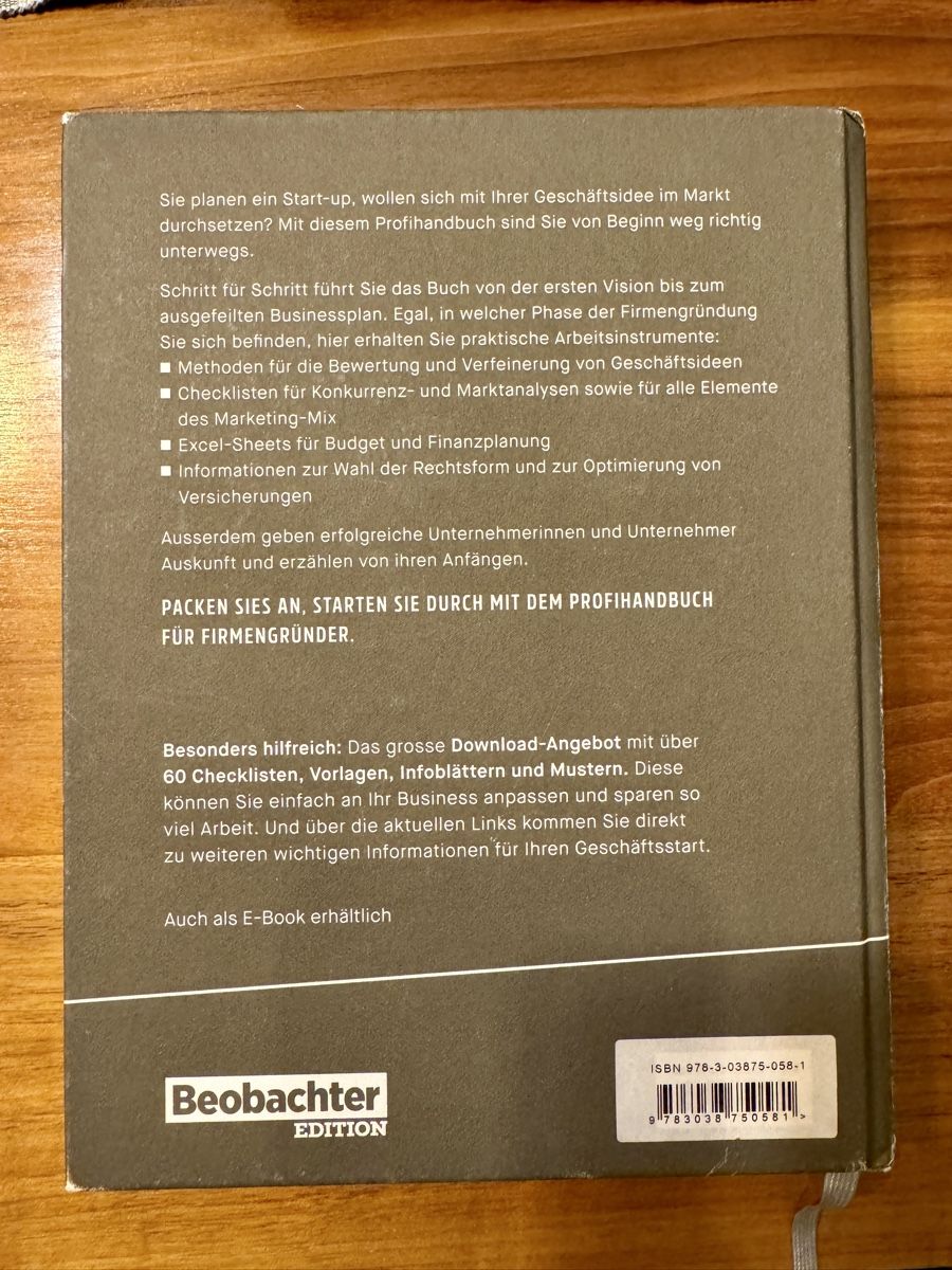 Livres: Ich mache mich selbständig - Buch – D'occasion à Wilen b. Wil par -Stefan_Brunner- 1