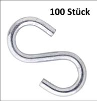10 Set à 10 Stk. S-Haken verz. 2 x 20 mm. Gratis Lieferung!