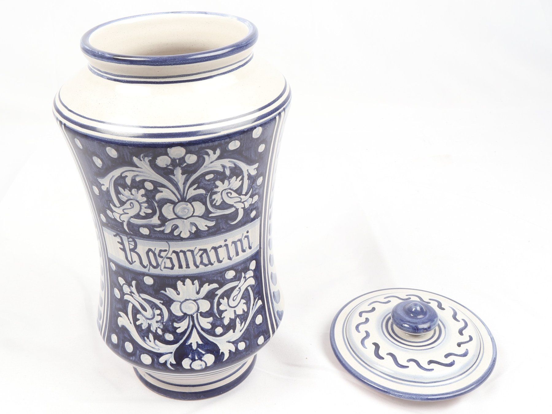Tutte le decorazioni: ALBARELLO Apothekengefäss Rosmarini aus Deruta – Nuovo (secondo la descrizione) da Steinen venduto da Restwert_Steinen 1