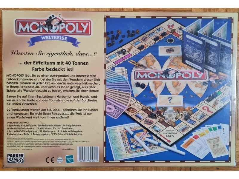 Spiele: Brettspiel "Monopoly Weltreise" – Neu und originalverpackt aus Zürich von Desmond01 1