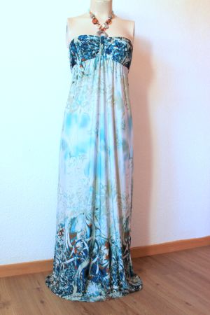 traumhaftes KLEID / Maxikleid mit Acrylsteinen  36/38  S/M