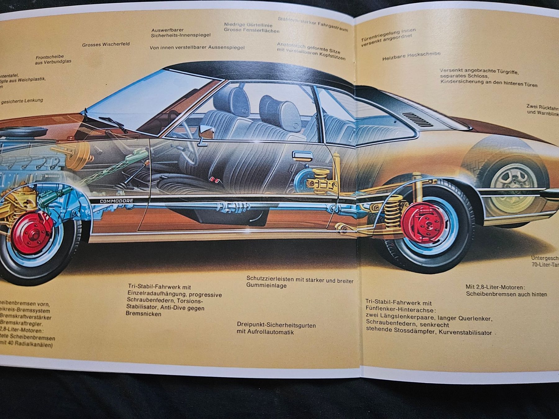 Opel Documenti: Opel Commodore 2.5  2.8   2.8 GS/E   Prospekt 1976  xx – Usato da Flawil venduto da sr1_f6st 6