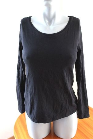 Schwarzes Langarm Shirt, M/L.