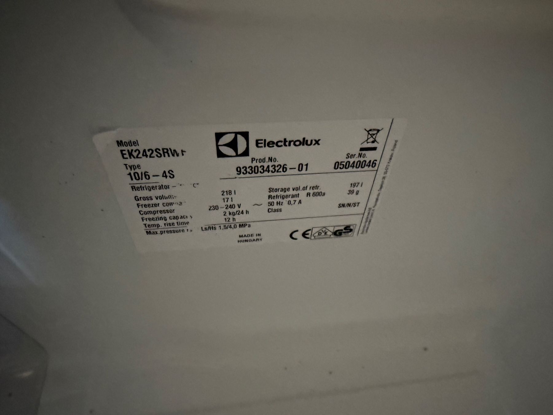 Electrolux Frigoriferi: Electrolux A+++  H127 Eibaukühlschrank – Usato da Kloten venduto da top2000 6