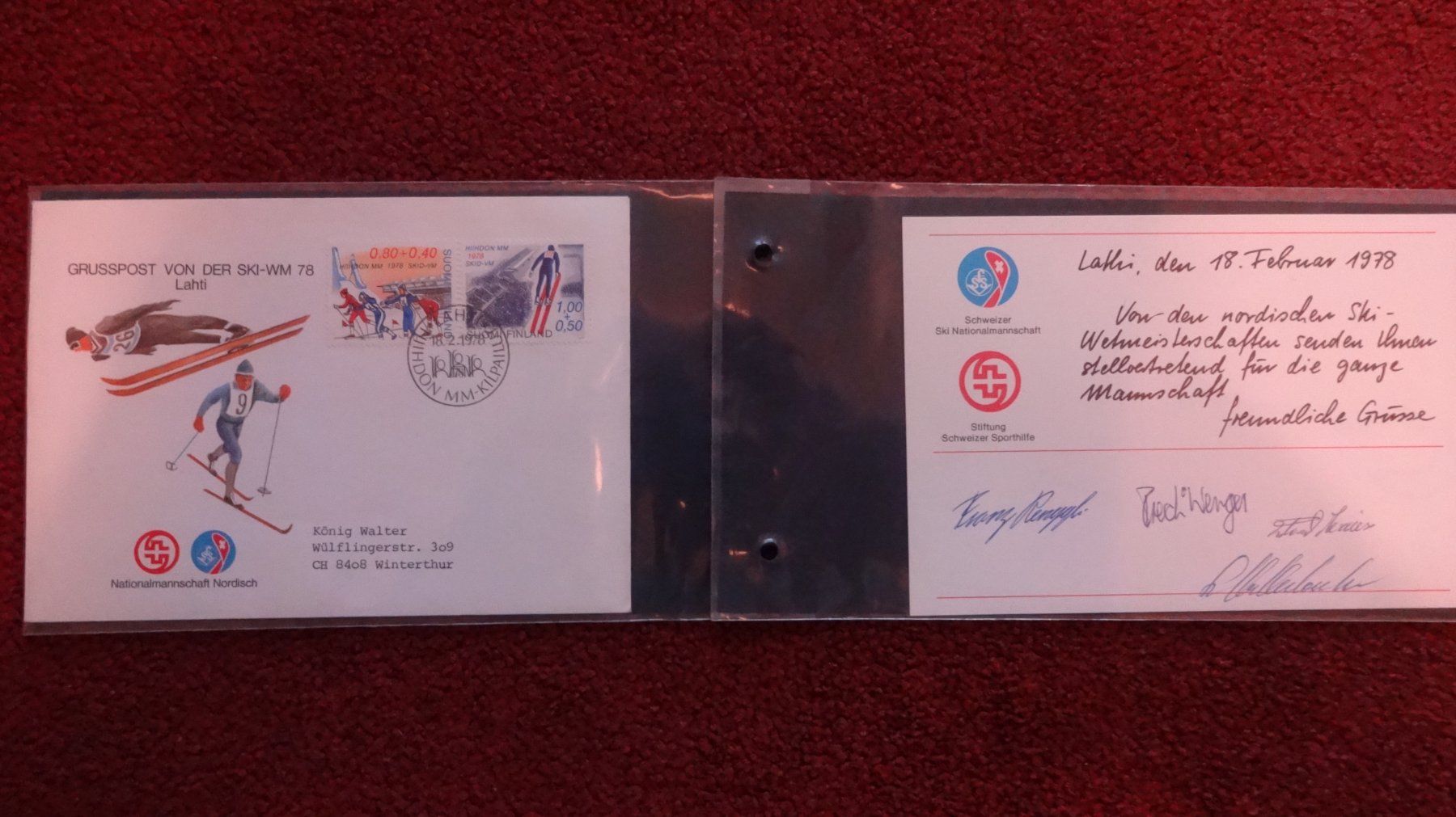 Autogramme: Autogrammkarten Ski WM 1978 Garmisch und Lathi – Gebraucht aus Kloten von wal_6zll 2