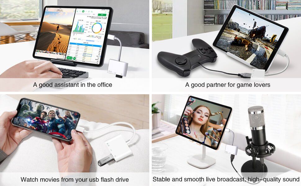 Lettori di schede: iPhone 4-in-1-SD-TF-Speicherkarten-OTG-Adapter – Nuovo e nell'imballaggio originale da Unterägeri venduto da RmOnline 2