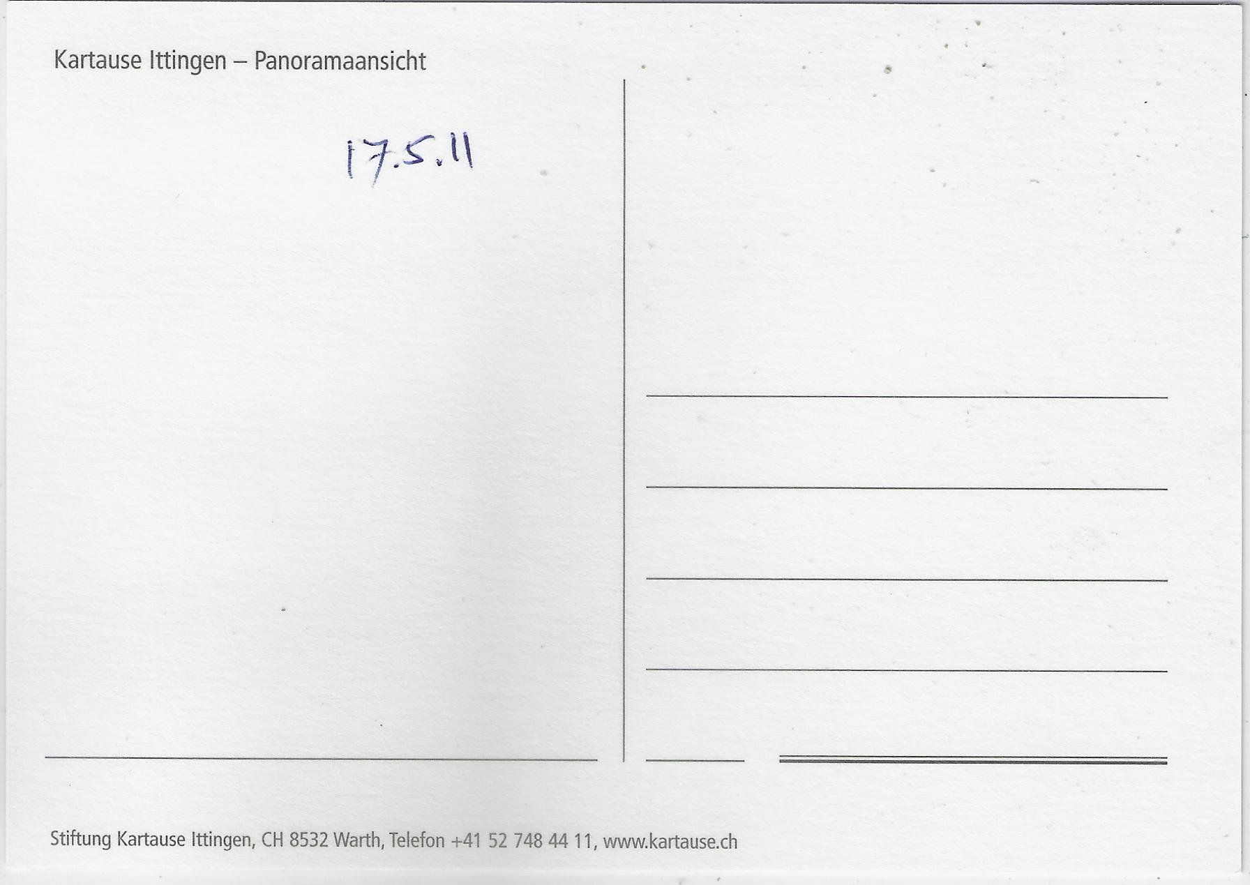 Ansichtskarten: Kartaue Ittingen - Panoramaansicht – Gebraucht aus Ettingen von Kartenplanet 1