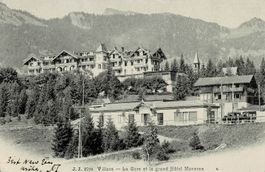 J.J. 2796 VILLARS - La Gare et le grand Hotel Muvera VD gel.