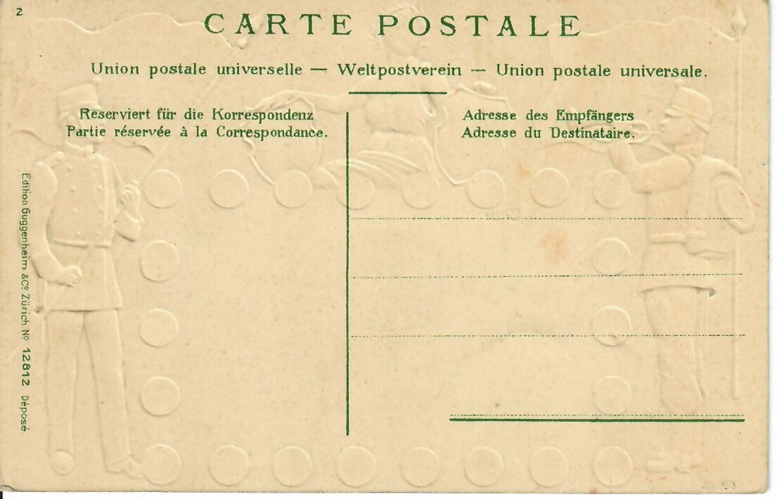 Cartoline postali: Militärkarte - Chur – Usato da Hochdorf venduto da Ziegel-16 1