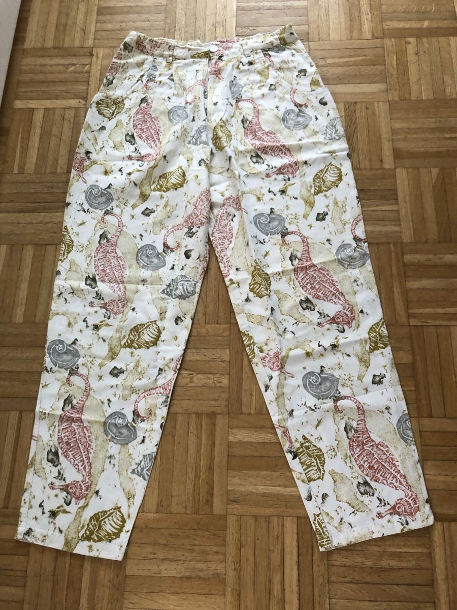 Pantaloni: Leichte Hose ,Gr. 38,  mit schönem Muster – Usato da St.Gallen venduto da sangi56