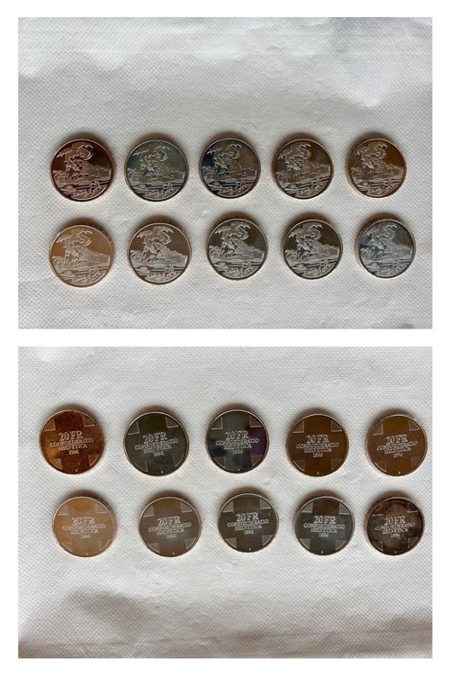 Toutes les monnaies: 52 Sondermünzen CH 1994-1996 – D'occasion à Allschwil par mapetitemaison 2
